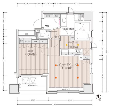 ドゥーエ銀座イーストⅡ
703
