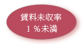 賃料未収率1%未満